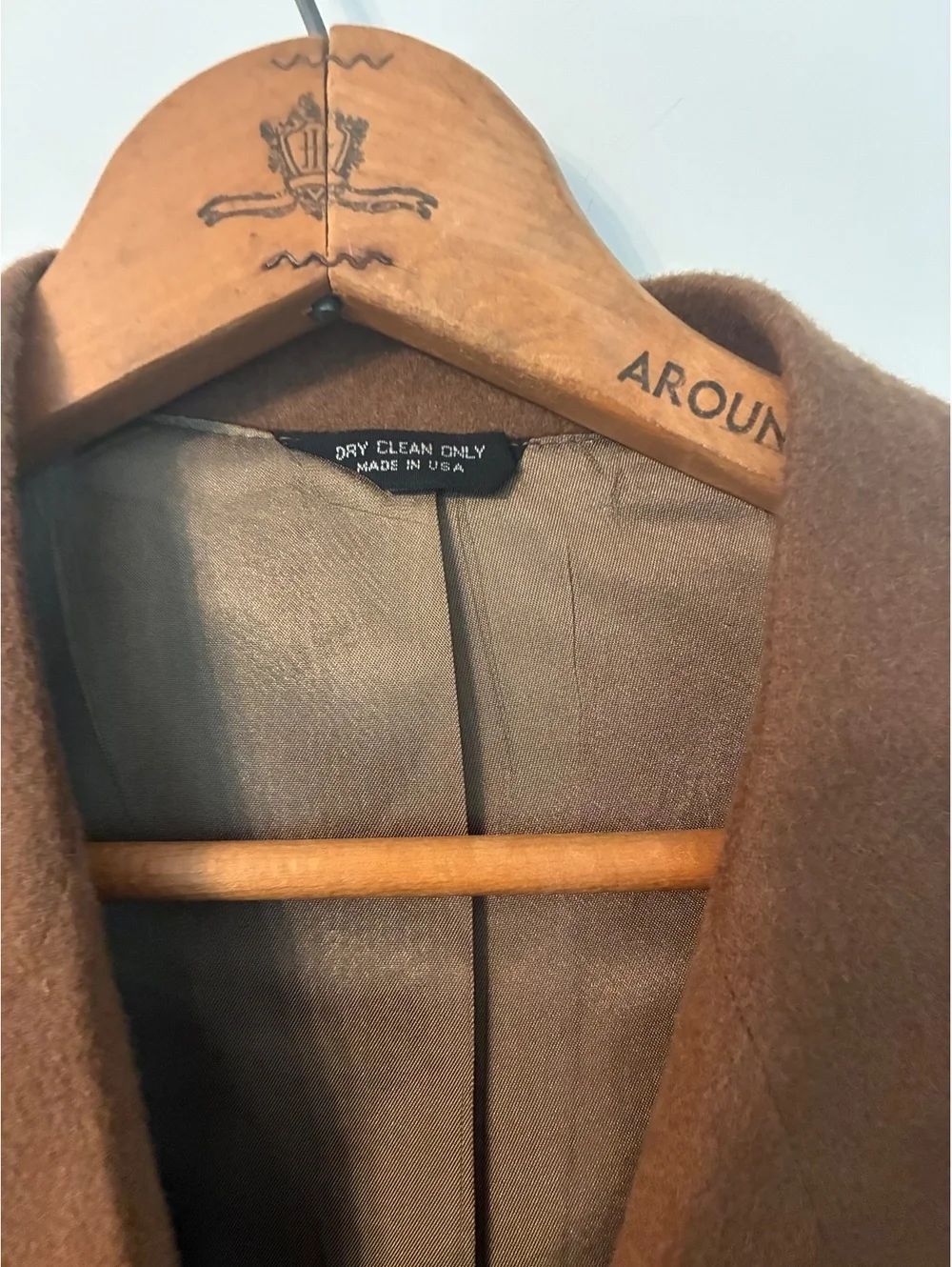 Vintage Context 100% Camel Hair Double Breasted Blazer 44XL Made in USA